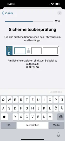 Screenshot von I-Kfz auf dem iPhone 5