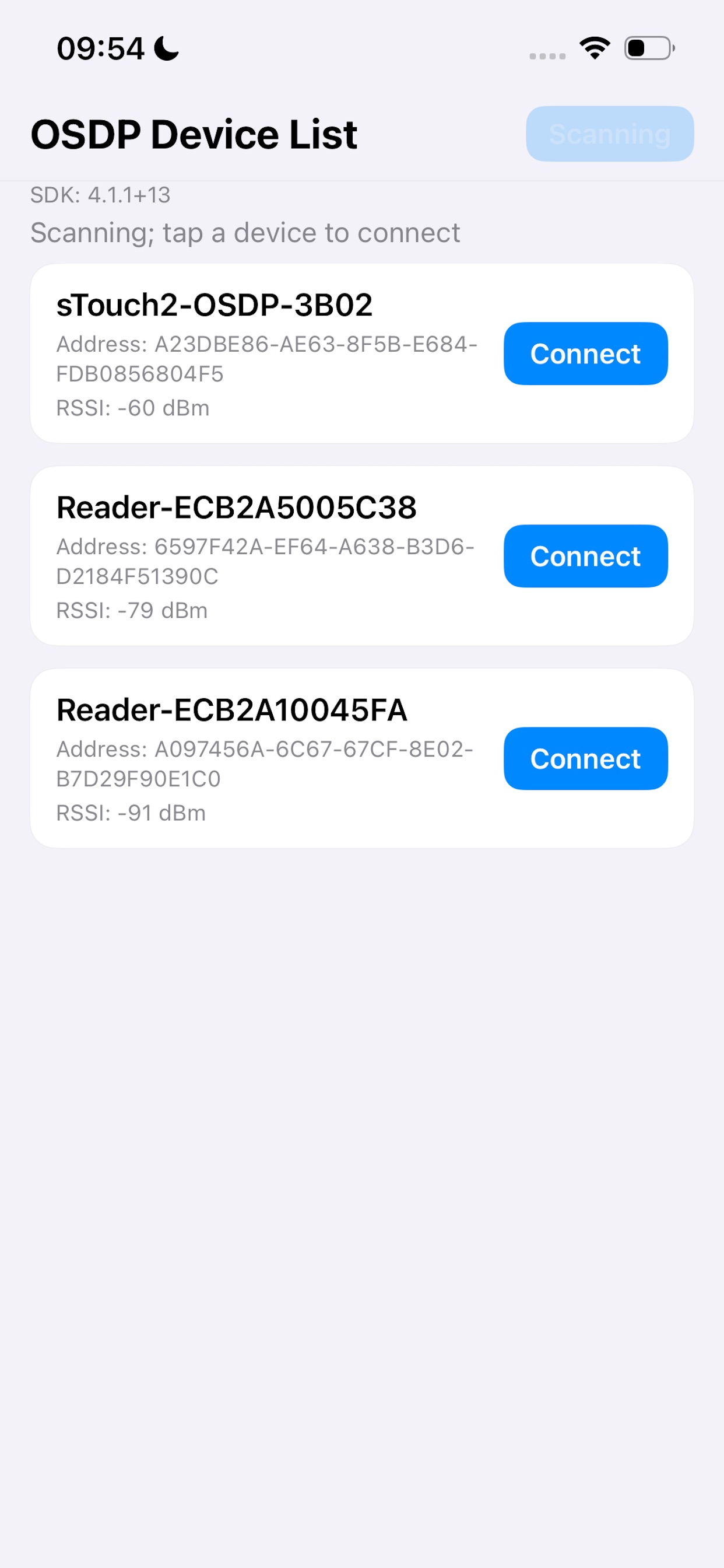 Screenshot 1 of OSDP SDK