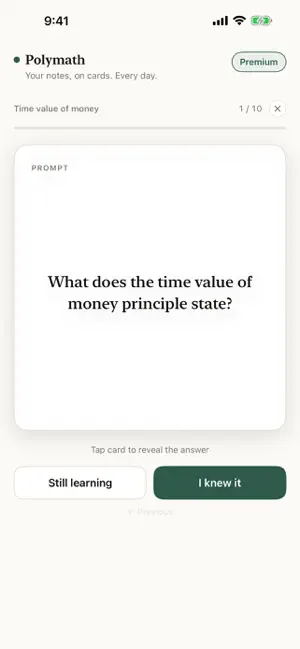 Polymath — Exam Flashcards screenshot 2