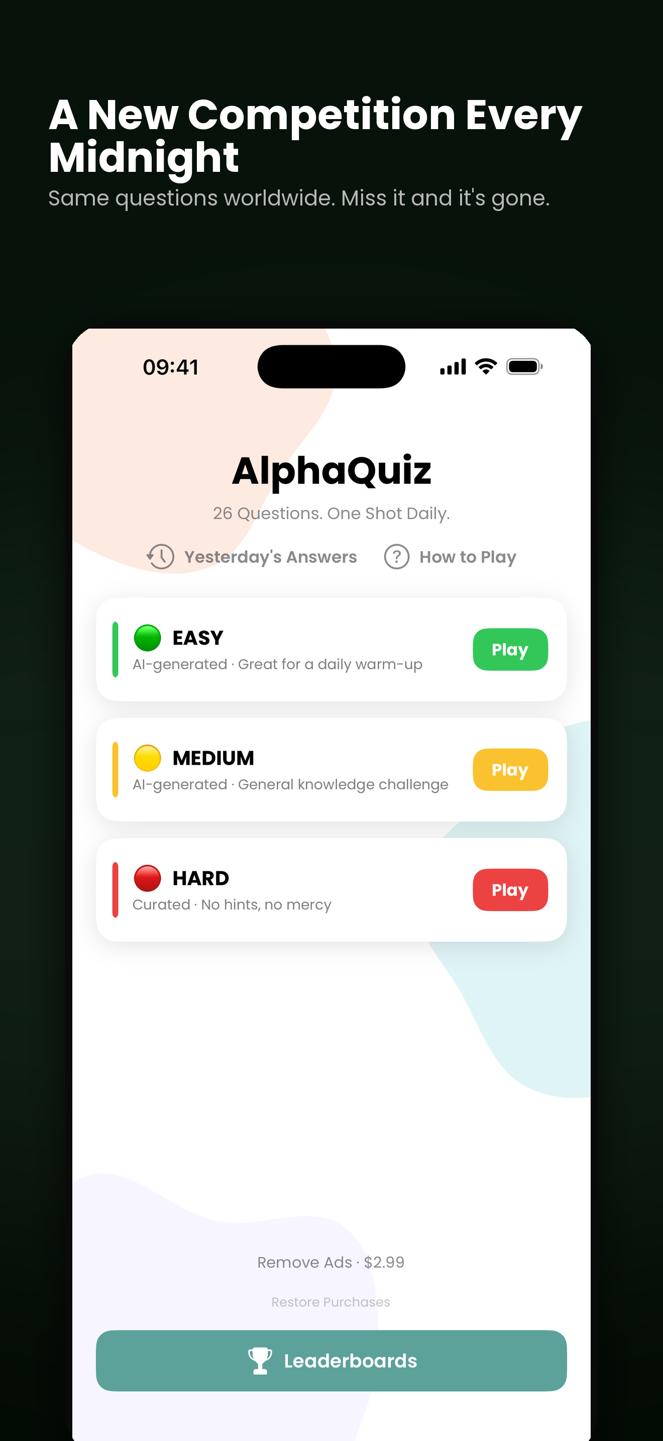 AlphaQuiz: Daily Trivia A-Z screenshot 3