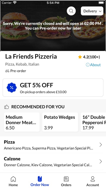 La Friends Pizzeria.