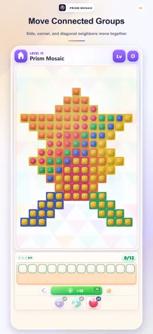 Prism Mosaic: Gem Sorting screenshot 2