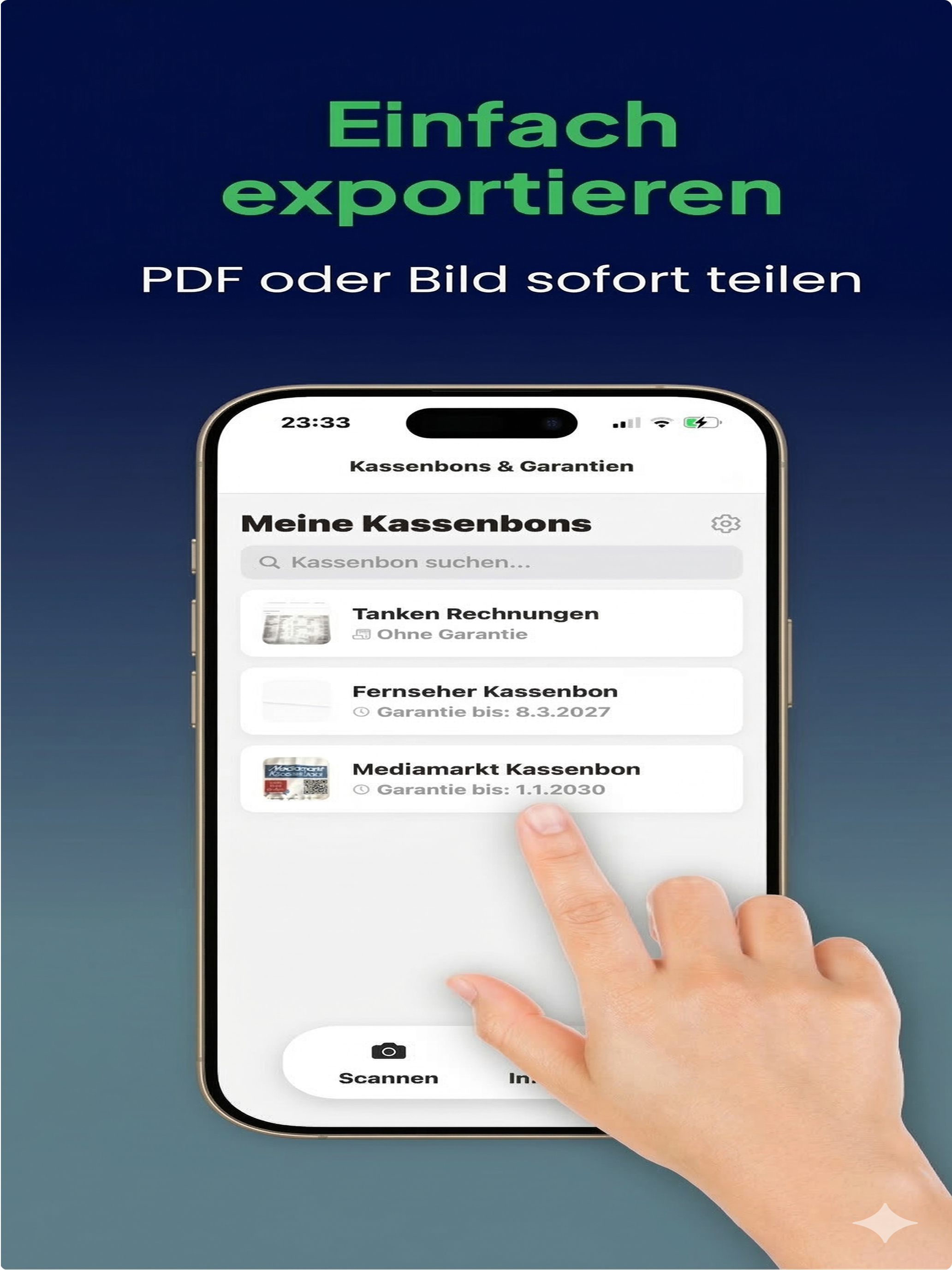 Kassenbon Scanner & Garantie screenshot 12
