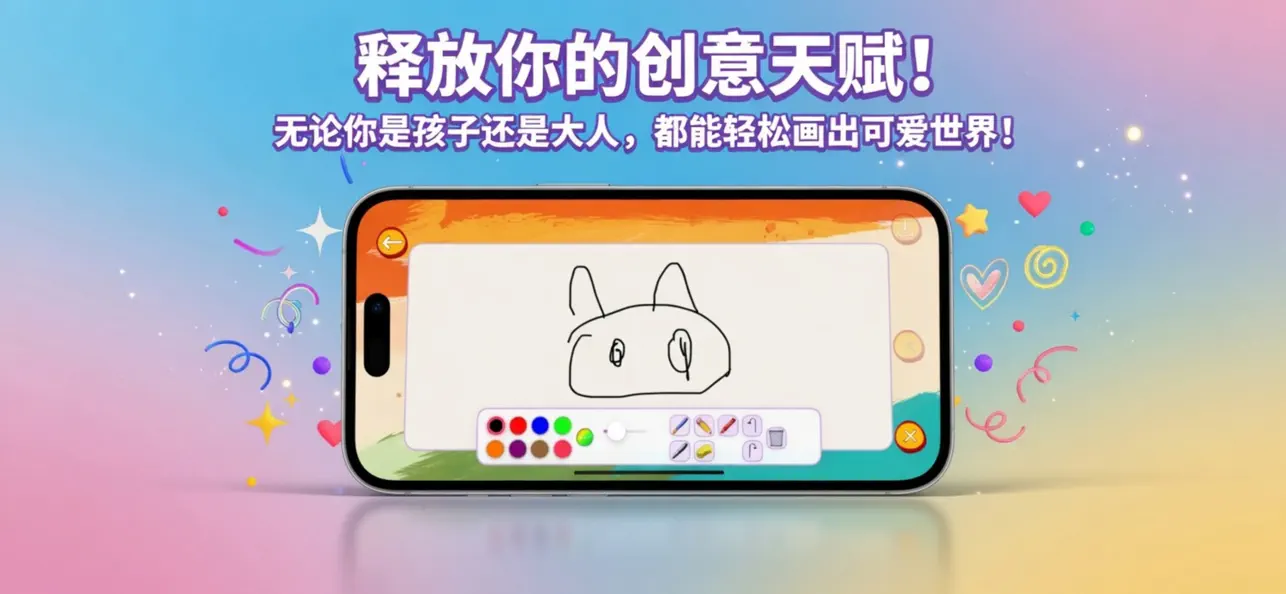 Screenshot #1 pour 小小爱画画板-AI魔法绘画