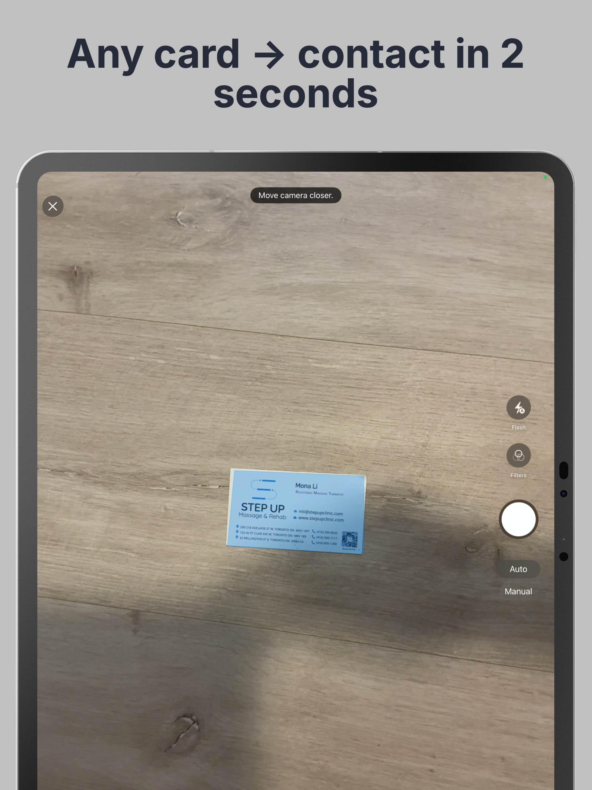 Reachia: AI Business Card App