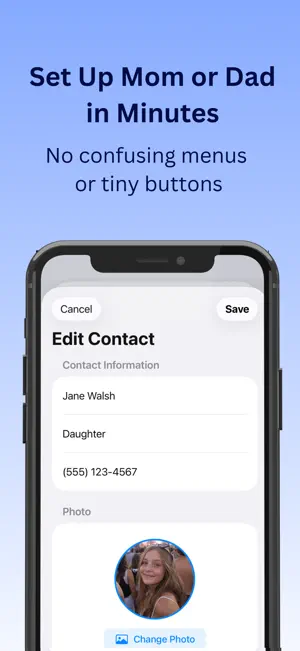 Simple Phone Book for Seniors screenshot 2