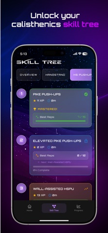 grav: learn calisthenics screenshot