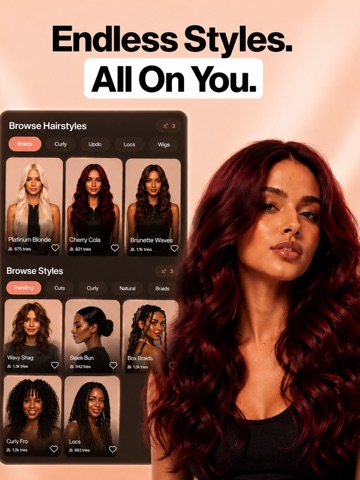 Glowe: Hair Color Changer iPad screenshot