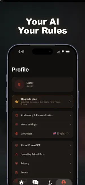 PrimalGPT iPhone screenshot 4