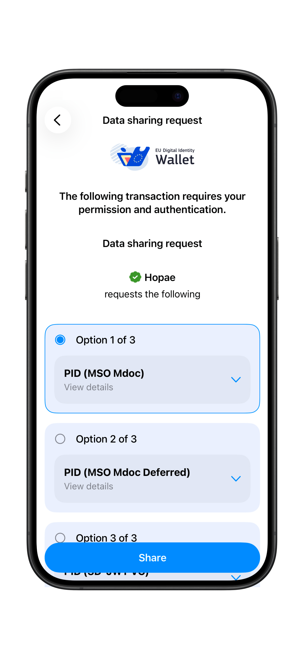 HopaeEUDIWallet screenshot 4