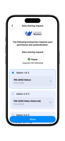 HopaeEUDIWallet screenshot