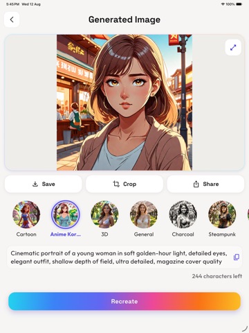 AI Image Generator – Arvello iPad screenshot