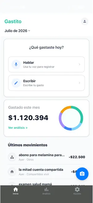 Gastito: Control de Gastos screenshot 2