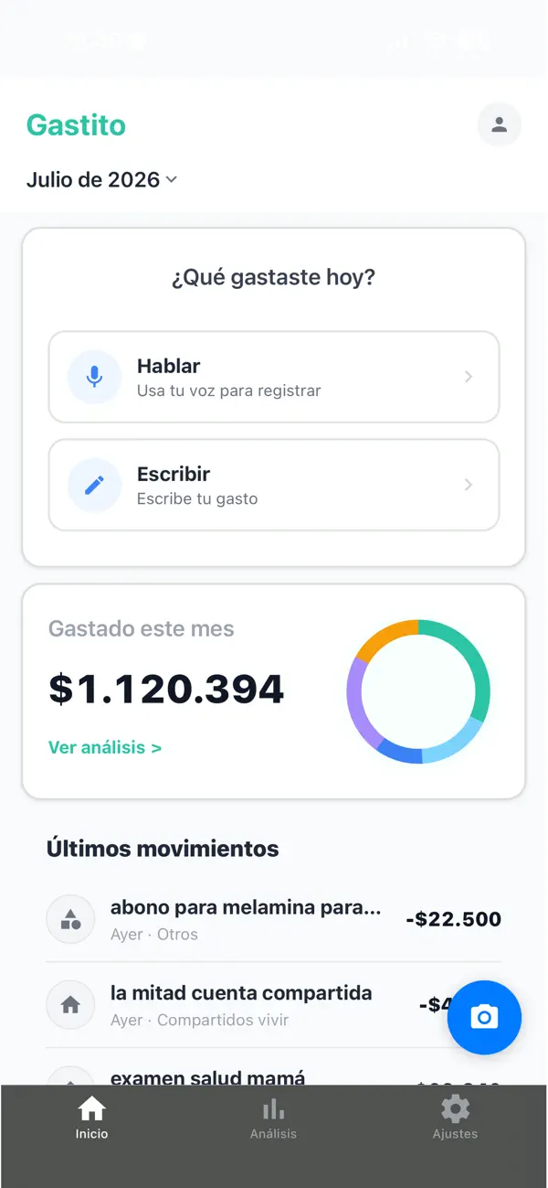 Screenshot #2 pour Gastito: Control de Gastos