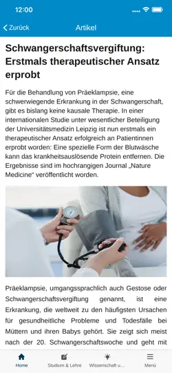 Screenshot von LUMI – Unimedizin Leipzig auf dem iPhone 3