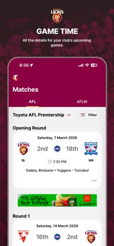 Brisbane Lions Official App screenshot