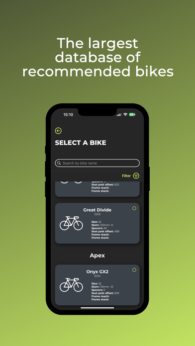 Bike Fit Performance Screenshot