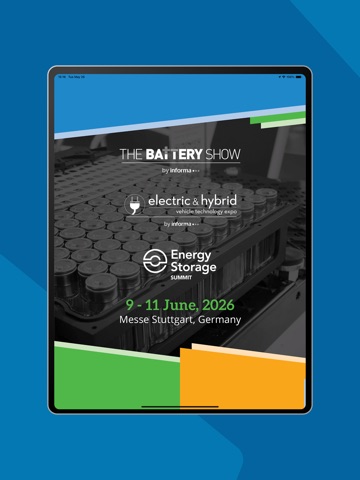 The Battery Show EU 2026 iPad screenshot