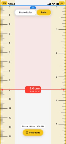 Magic Photo Ruler. AI. iPhone screenshot