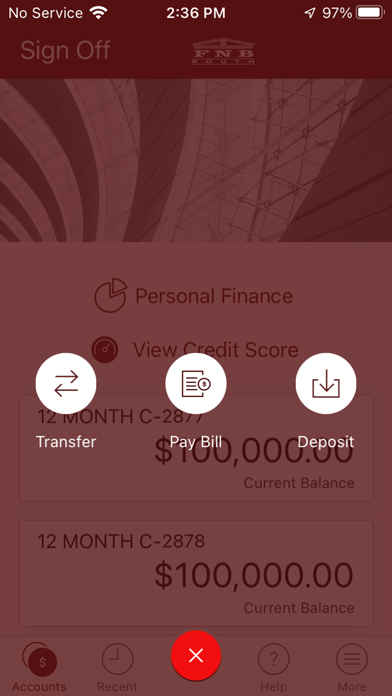 FNB South iPhone screenshot 5 - Finance app