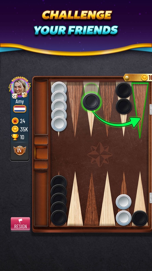 #3. Backgammon Plus - Board Games (iOS) Bởi: Zynga Inc.