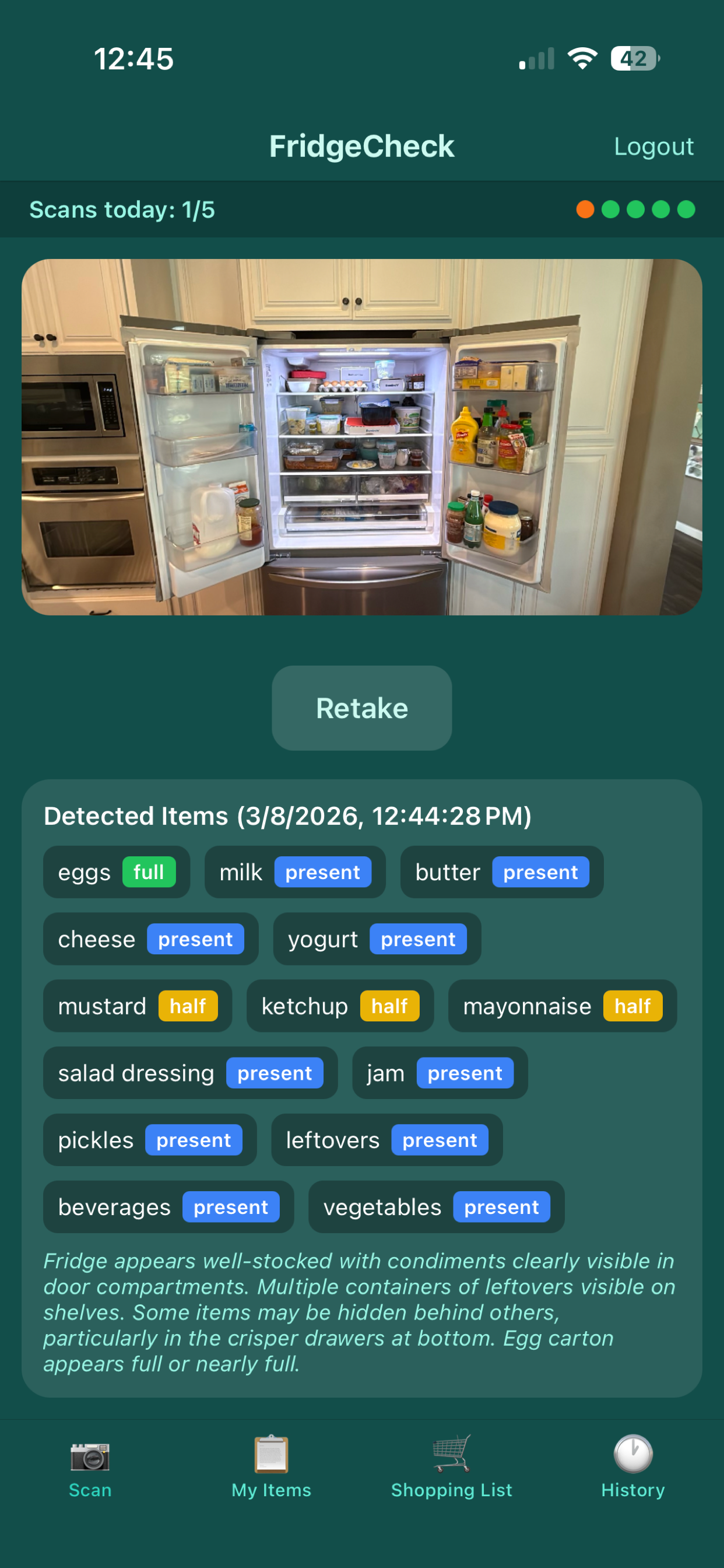 Fridge Check - Grocery Scanner