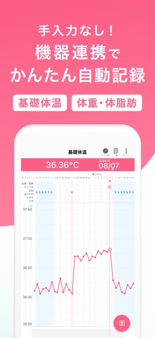 妊活・生理 ラルーン｜生理管理アプリ 基礎体温・周期やピル スクリーンショット3