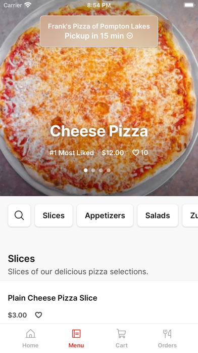 Frank's Pizza of Pompton Lakes iPhone screenshot 2 - Food & Drink app