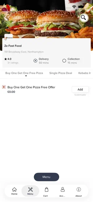 Ze Fast Food-Order Food Online screenshot 2