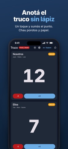 Truco: Contador y equipos screenshot 1