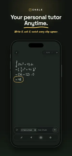 Chalk: AI Math Tutor screenshot 1