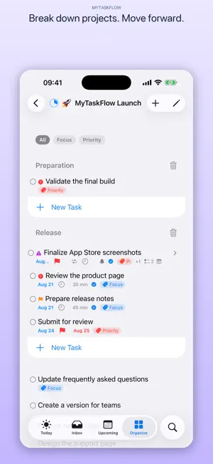 MyTaskFlow Planner screenshot 2