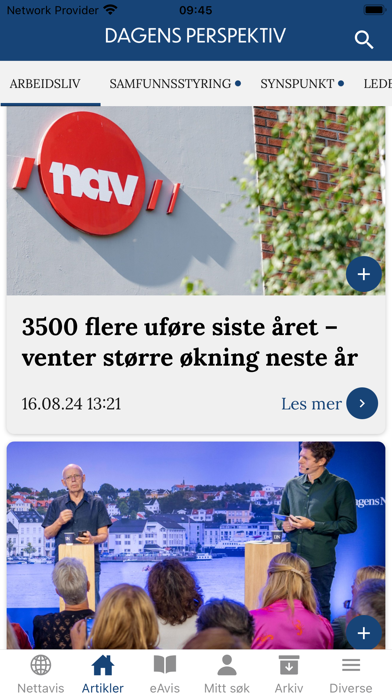 Dagens Perspektiv Screenshot