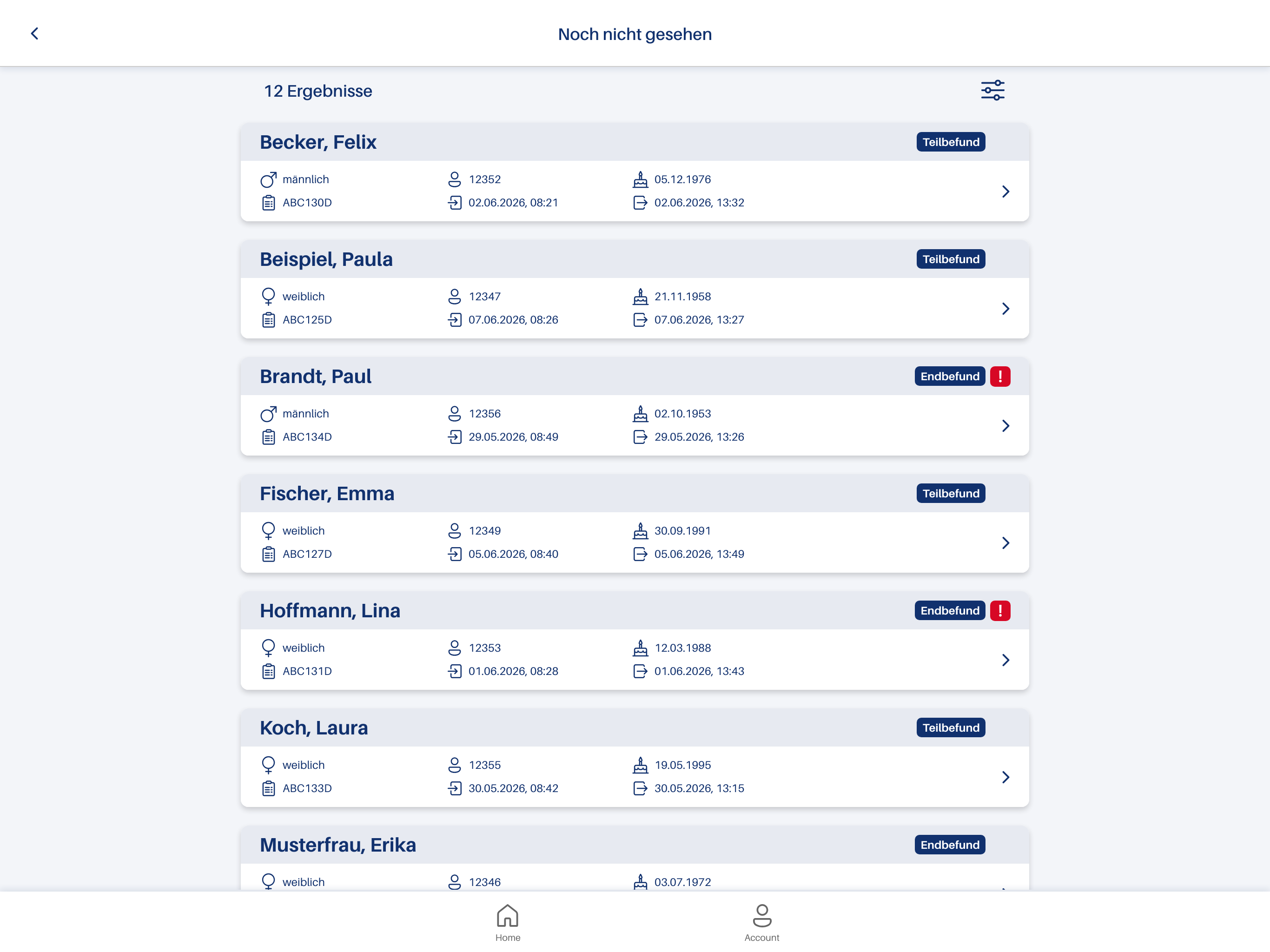 MLN Befund App screenshot 13
