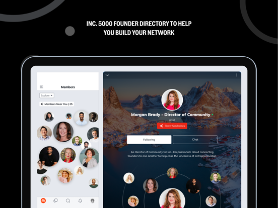 Inc. 5000 Community iPad screenshot 1 - Business app