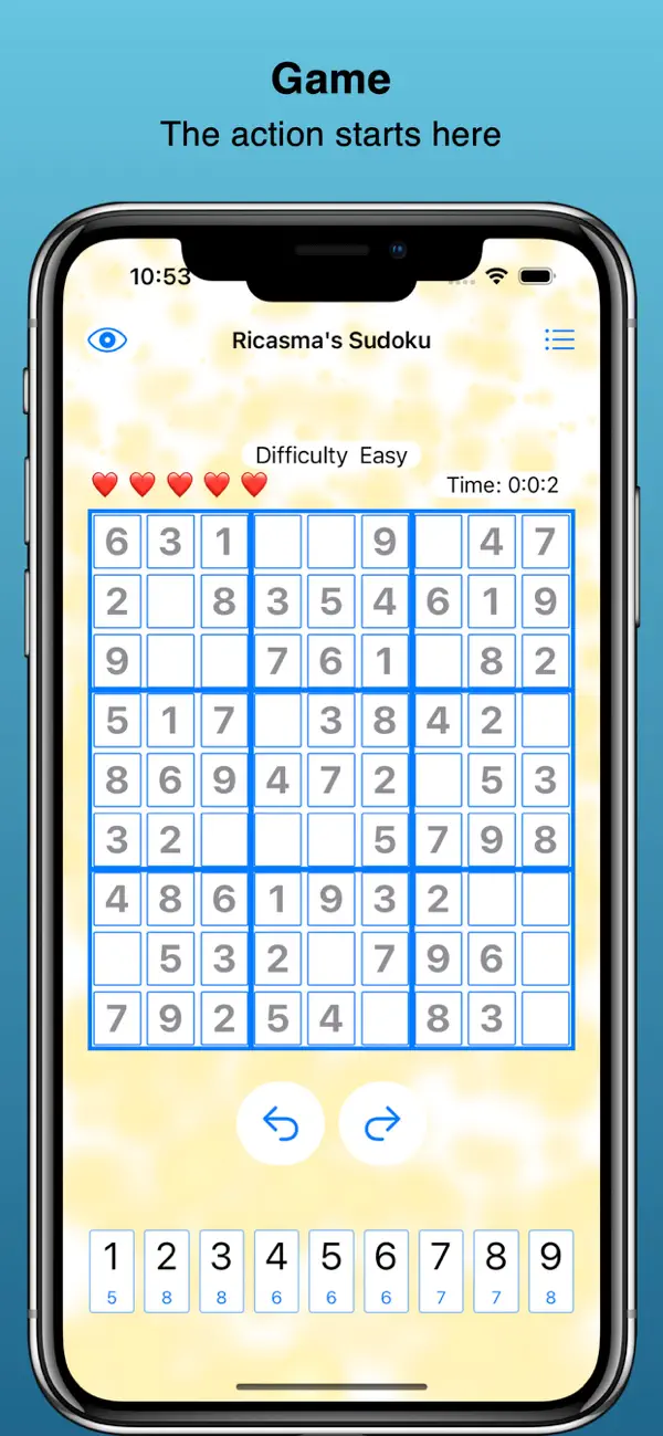 #2. Ricasma`s Sudoku (iOS) By: Ricardo Castelo Mateo