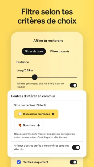 Capture d'écran de Bumble: Rencontre, Tchat, Amis sur iPhone 7