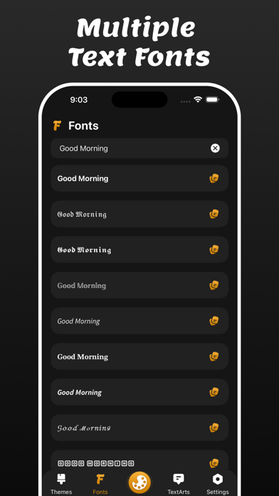 Fonts : Color Keyboard Themes screenshot