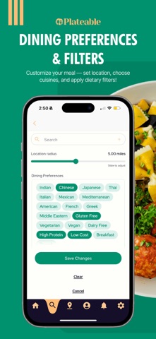 Plateable: Personalized Dining Screenshot 3 of 5