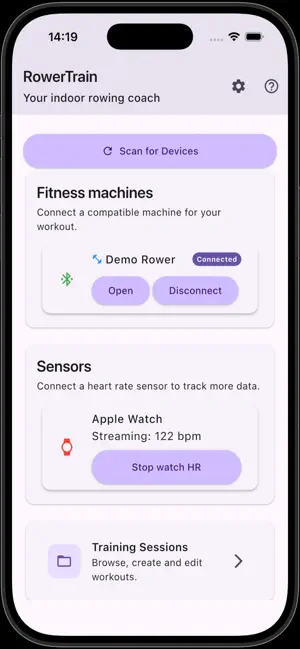 RowerTrain screenshot 3