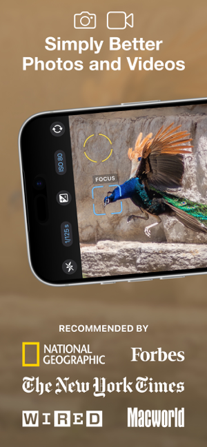 ProCamera. Professional Camera Screenshot