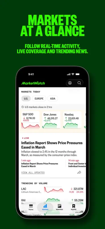 MarketWatch - News & Data screenshot 3 of 7