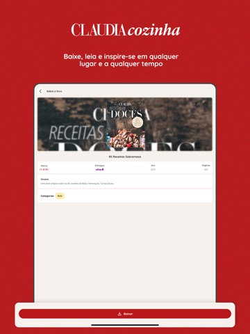 Claudia Cozinha Receitas iPad screenshot 3