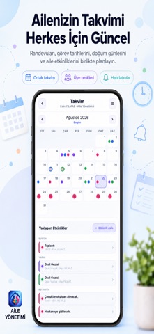 Aile Yönetimi - Family Planner iPhone screenshot