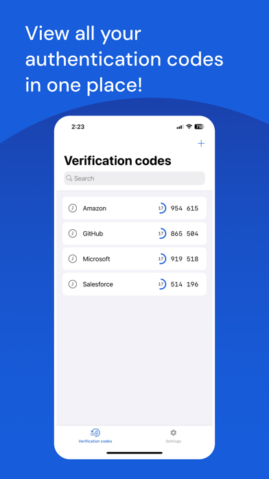 Bitwarden Authenticator Screenshot