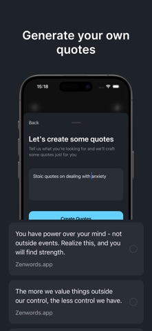 Zenwords - Motivational Quotes Screenshot 2 of 4