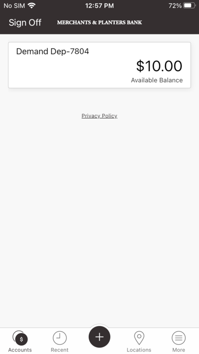 Merchants and Planters Bank MS iPhone screenshot 1 - Finance app