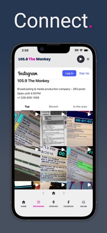 105.9 The Monkey iPhone screenshot