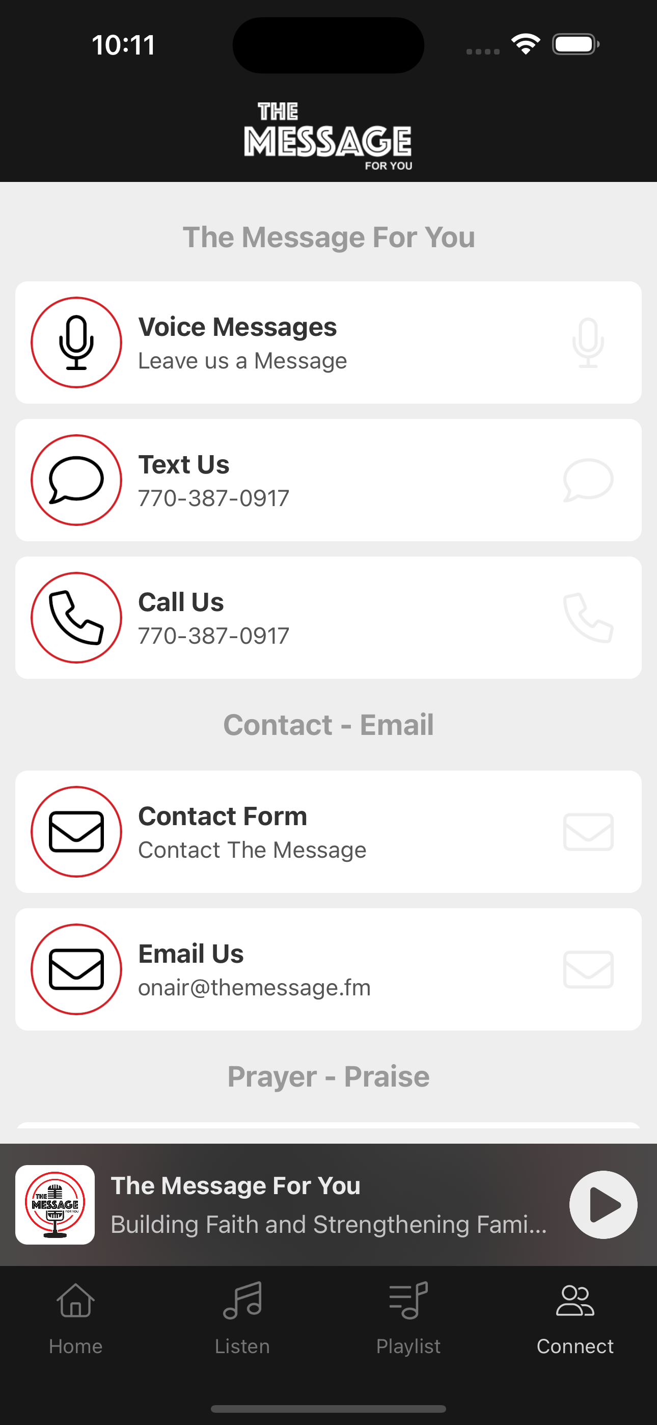 The Message For You