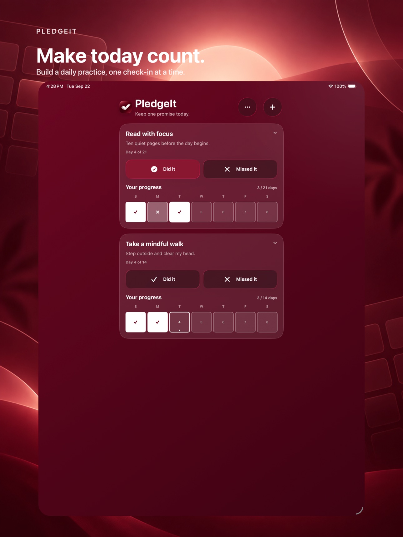 Screenshot 6 of PledgeIt: Habit tracker